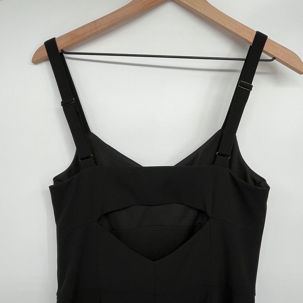Rachel Roy Jumpsuit Women Large Black Sleeveless Cutout Wide Leg Formal - Picture 5 of 11
